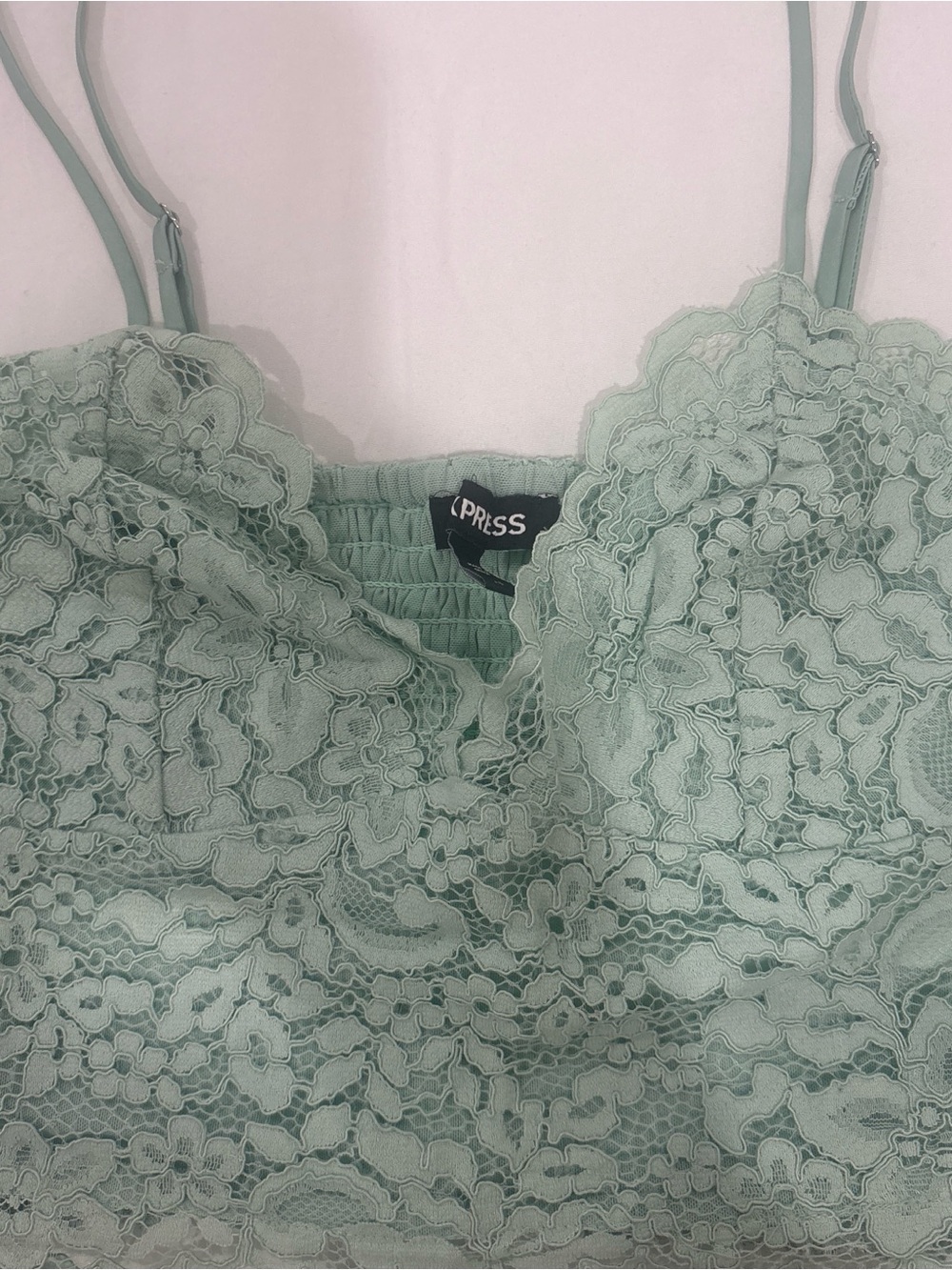 Express Lace Camisole in Mint